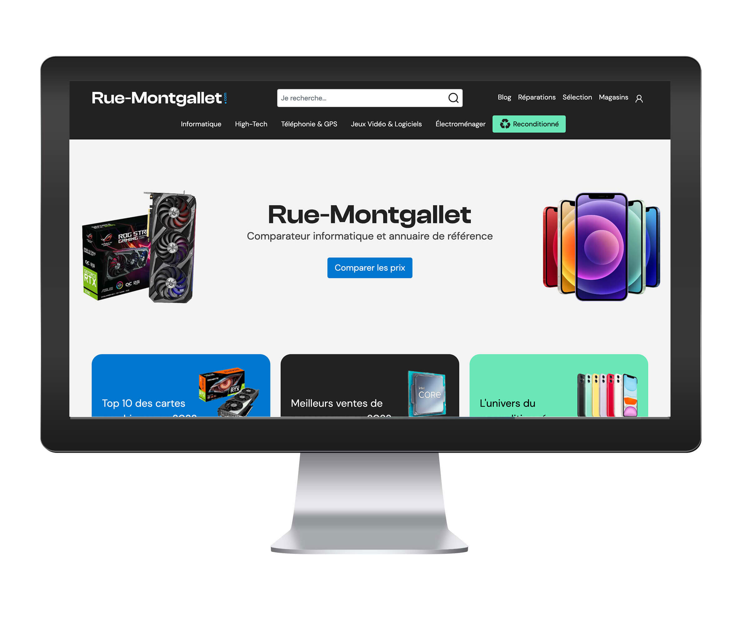 Site Web rue-montgallet sur Ecran Mac
